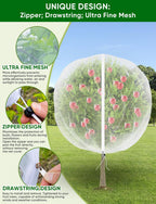 large fruit trees netting cicadas - 2pcs 8x5.3ft shown in use