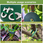 SumDirect Plant Tape 75 ft Plant Ties for Climbing Plants Garden Twist Ties Plants Adjustable Green Garden Tape for Plants, Flowers, Vines and Tree (75 ft x 1/2 in)