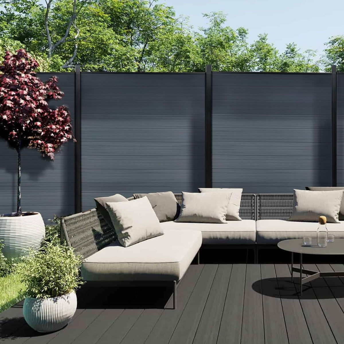 mondaria privacy fence panels for outside,6ft(w) x 6ft(h), main product view