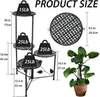 nakupe plant stand indoor outdoor, 4 tier metal shown in use