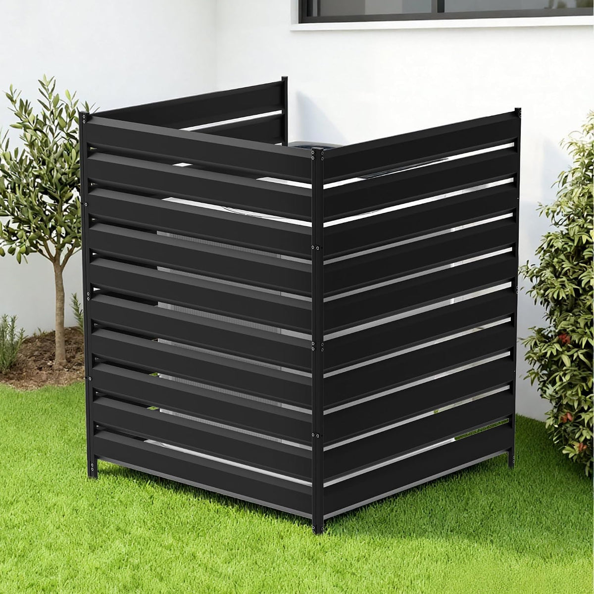air conditioner fence outdoor wood privacy screen with, main product view