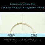 925 sterling silver wire for jewelry making wire shown in use