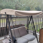 Replacement Roof for Garden Swing, Replacement Cover, Swing Canopy, Replacement Swing Canopy for 3 Seater Garden Swing, for Outdoor Use(Size:118 * 198cm/46 * 77in)