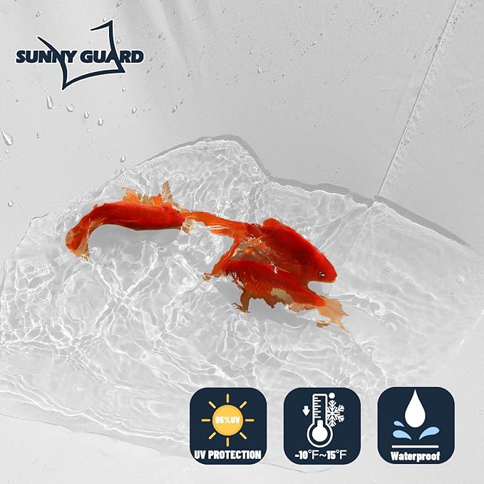 SUNNY GUARD Waterproof Sun Shade Sail 6'x7'x9.2' White Right Triangle UV Block Sunshade for Backyard Yard Deck Patio Garden Outdoor Activities and Facility(Customized)