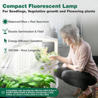 3 Grow Bulbs Compatible with AeroGarden Miracle-GRO B Part # 970904-0200,100340 & Models AeroGarden 3, 3SL, 3 Elite, 6, 7, Chef in A Box, Chef in A Box Elite (3 Pack) -by Think Crucial