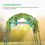 vivosun 7ft. arch trellis for climbing plants, 7 shown in use