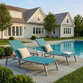 kozyard 3-pieces patio lounge set, aluminum frame, assemble-free, main product view