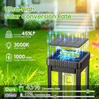 KOOPER Taller Solar Pathway Lights Outdoor, 8 Pack Upgraded Brighter Solar Garden Lights Solar Powered, Up to 15 Hours Outdoor Solar Lights for Yard Landscape Path Walkway Driveway （Cool White）
