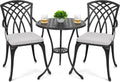 nuu garden bistro set 3 piece outdoor cast, main product view