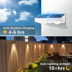 NIORSUN Solar Fence Lights,12 Pack Solars Deck Light,Warm White Color,Outdoor Bulb Waterproof Led IP65,Power Patio Lamp with Lenses for Outside/Backyard/Railing/Yard（White）