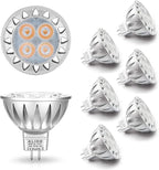 ALIDE MR16 Led Bulbs 5W Replace 20W 35W Halogen Equivalent,2700K Soft Warm White,12V Low Voltage MR16 GU5.3 Bulb Spotlights for Outdoor Landscape Flood Track Lighting,Not Dimmable,450lm,38 Deg,6 Pack