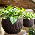 lalagreen hanging planters (11in, 2 pack) self-watering hanging, main product view