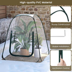 woltu small greenhouse plastic garden greenhouse outdoor greenhouse shown in use
