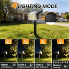 Fabrito Solar Spot Lights Outdoor 10 Pack, [108Leds, 4 Modes] Auto On/Off Spotlights, IP67 Waterproof Landscape Lights for Tree, Yard, Patio, Pool, Pathway, Driveway, Warm White