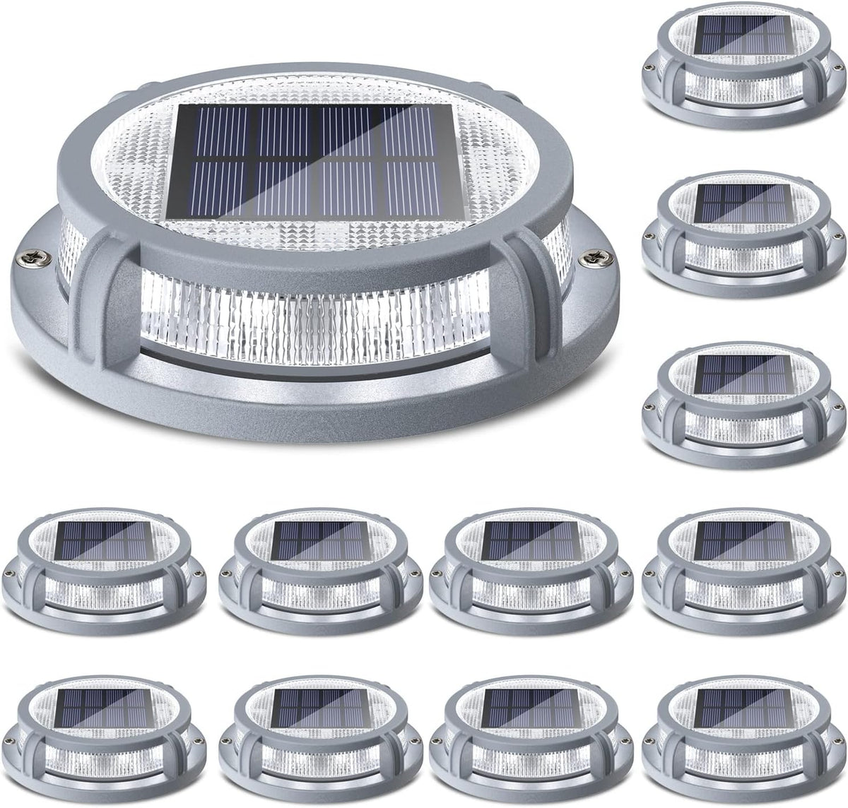 siedinlar solar deck lights outdoor 2-mode 16 led, main product view