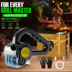 Electric Grill Brush for Outdoor Grill - 4400mAh Rechargeable BBQ Grill Cleaner with LED Light/Screen,150-Min Runtime Cordless Grill Cleaning Brush for Barbecue Grates, No Bristle Shedding