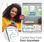 lg 10000 btu window air conditioners [2023] remote, side view