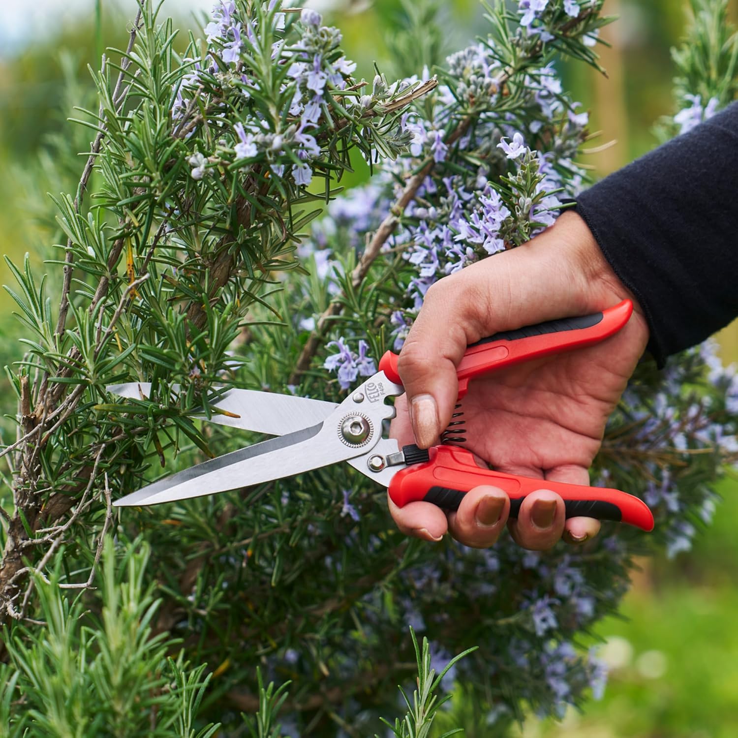 FELCO 456 Universal Stainless Steel Scissors - Versatile Multi-Purpose Scissors for Garden, Household and Workshop, Serrated Blade, Ergonomic Handle, Durable and Precise