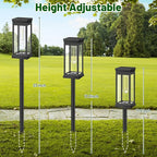 BesLowe Upgraded Solar Pathway Lights Outdoor, 12-Pack Large LED Solar Light Outdoor Waterproof, Super Bright Outside Lights for Yard, Sun-Powered Landscape Lighting for Garden Walkway, Warm White