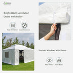 domi 12'x14' outdoor gazebo cover for winter, side view