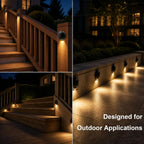 3w outdoor deck lights, 3000k led landscape step on a desk or shelf