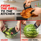 Alpha Grillers Meat Shredder Claws BBQ Pulled Pork Bear Claws for Shredding | Smoker & Grilling Accessories, Chicken Shredder Tool, Pork Pulling Gift for Men