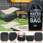 Wood Pellet Storage Containers Waterproof Charcoal Storage Bin-HayahHayah Smoker Pellet Pocket & Buckle Seal & Dual Handles Pellet Containers for Grill Outdoor(30LB) (1-Pcak)