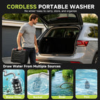cordless portable washer battery operated, 800 psi portable showing dimensions