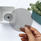 50 Pcs 4 Inch Mesh for Plant Pots Flower Pot Hole Pads Polyethylene Round Mesh Planting Pot Drainage Pads for Garden