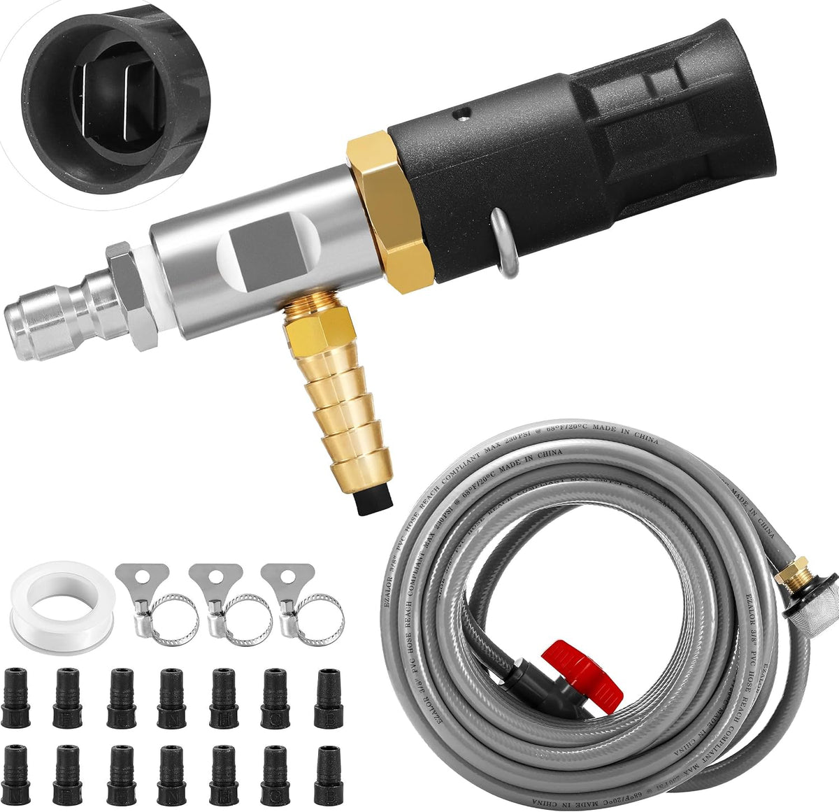 adjustable long-range chemical injection, 2-2.5 gpm, 45ft hose, main product view