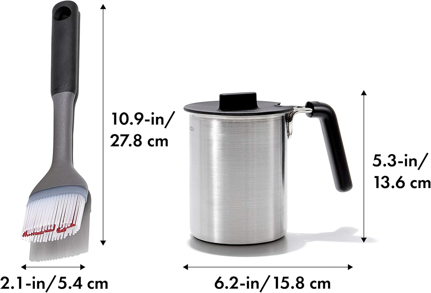 OXO Outdoor Grilling Basting Pot and Brush Set