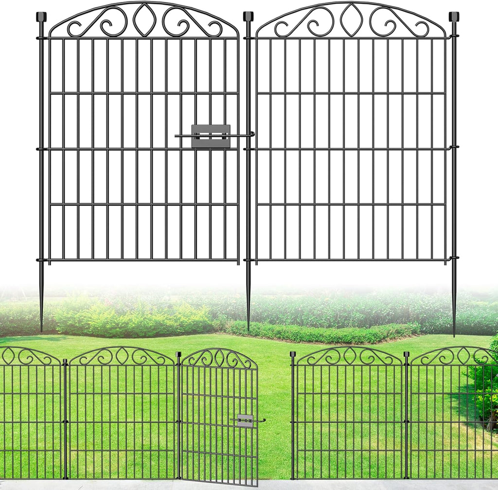 12 panel no dig decorative garden fence with, main product view