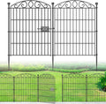 12 panel no dig decorative garden fence with, main product view