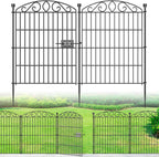 12 panel no dig decorative garden fence with, main product view