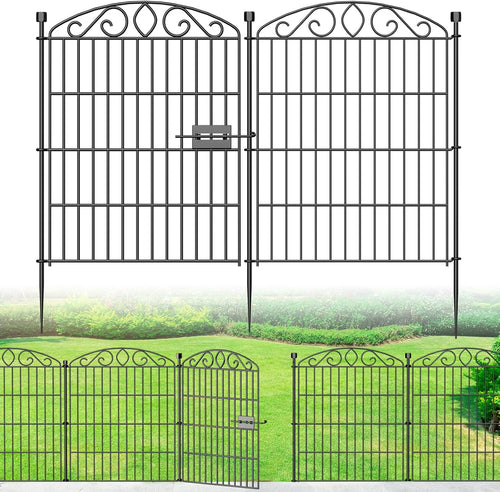 12 panel no dig decorative garden fence with, main product view