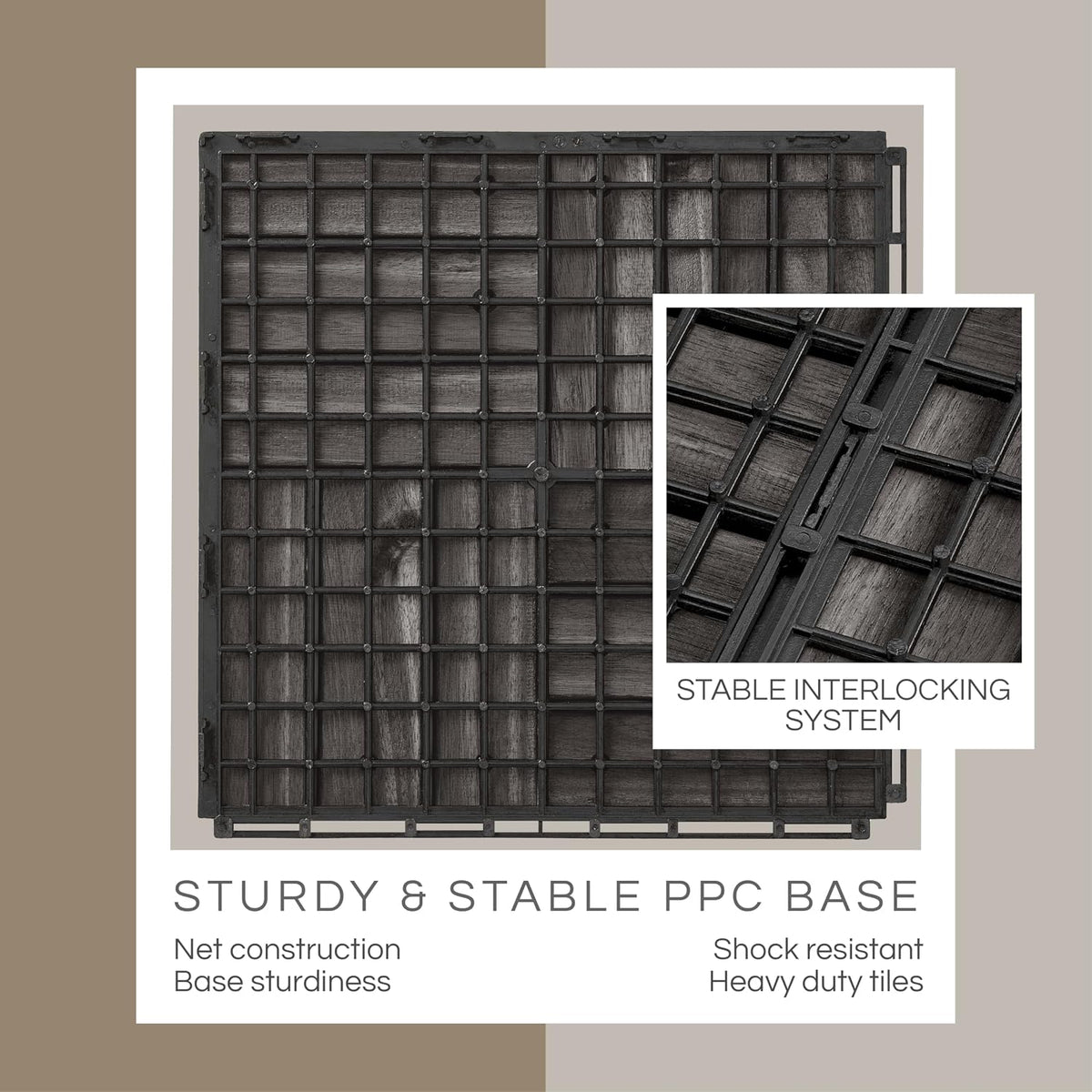 thyoi premium deck tiles, 10 pcs patio flooring, package contents