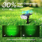 Linkind Smart Solar Lights Outdoor SL5 with Motion Sensor, APP Control Color Changing Solar Spot Lights Outdoor, St. Patrick's Day Decorations, IP65 Landscape Lighting for Yard, Garden, Path(6 Pack)