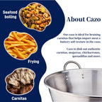 ARC Stainless Steel 41QT Mexican Cazo Para Carnitas, Large Outdoor Wok | Heavy Duty, Great for Carnitas and Braising, 21 Inches, Serve Size 8-10 PPL