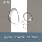 Elrene Home Fashions Highland Stripe Indoor/Outdoor Curtain Panel, 50 inches X 95 inches, Gray & White