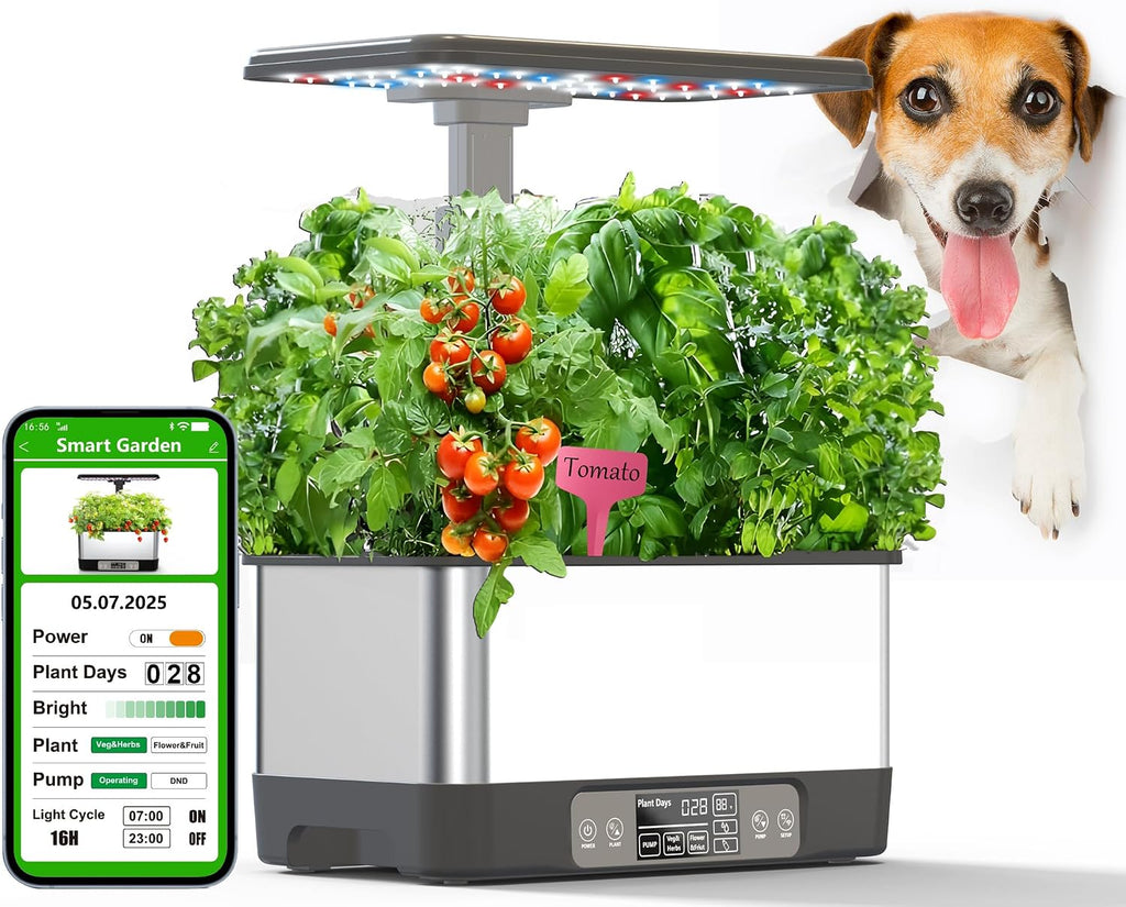 hydroponics growing system,smart indoor herb garden with grow, view 9