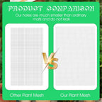 Ouligay 10pcs 11.8 X 7.8inch Flower Pot Hole Mesh Pad, Plastic Mesh Sheet, Keep Soil from Flowing Away,Bonsai DIY Drainage Netting Pot Bottom Grid Mat, White