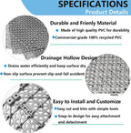 12” x 12” drainage interlocking floor mats 12, side view