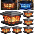 siedinlar flickering flame solar post cap lights, 4, main product view