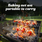 Grill Topper, 10 Pcs Disposable Grill Grates, 11.8 x 15.7 Inch Baking Rack | Toss after one cook, no scrub brush, fine grid holds small bites, galvanized iron mesh fits charcoal, gas, smoker grates