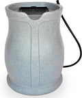 FCMP Outdoor Catalina 45-Gallon Rain Barrel – BPA-Free Flat-Back Design with 3.5 Foot Garden Hose, Shut-Off Thumb Valve, and Fixed Lid (RB-CAT-LTGRNT) Light Granite | BPA-Free Flat-Back Design with 3.5 Foot Garden Hose, Shut-Off Thumb Valve, and Fixed Lid