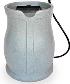 FCMP Outdoor Catalina 45-Gallon Rain Barrel – BPA-Free Flat-Back Design with 3.5 Foot Garden Hose, Shut-Off Thumb Valve, and Fixed Lid (RB-CAT-LTGRNT) Light Granite | BPA-Free Flat-Back Design with 3.5 Foot Garden Hose, Shut-Off Thumb Valve, and Fixed Lid