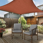 AsterOutdoor Sun Shade Sail Rectangle 10' x 13' UV Block Canopy for Patio Backyard Lawn Garden Outdoor Activities, Terra