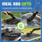 Electric Grill Brush, Cordless Rechargeable BBQ Grill Cleaner with 180° Adjustable Head, Powerful 3-Speed Motor, Stainless Steel Brush Head for Outdoor Grill, BBQ Grates, Gas Grills & Griddles