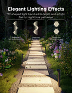 Govee Outdoor Pathway Lights 2 Lite, 8 Pack, 190 Lumens, IP67 Waterproof | 16 Million Colors, 60+ Scene Modes, for Path, Landscape Lighting, Outdoor, Compatible with Alexa, Google Assistant, Matter
