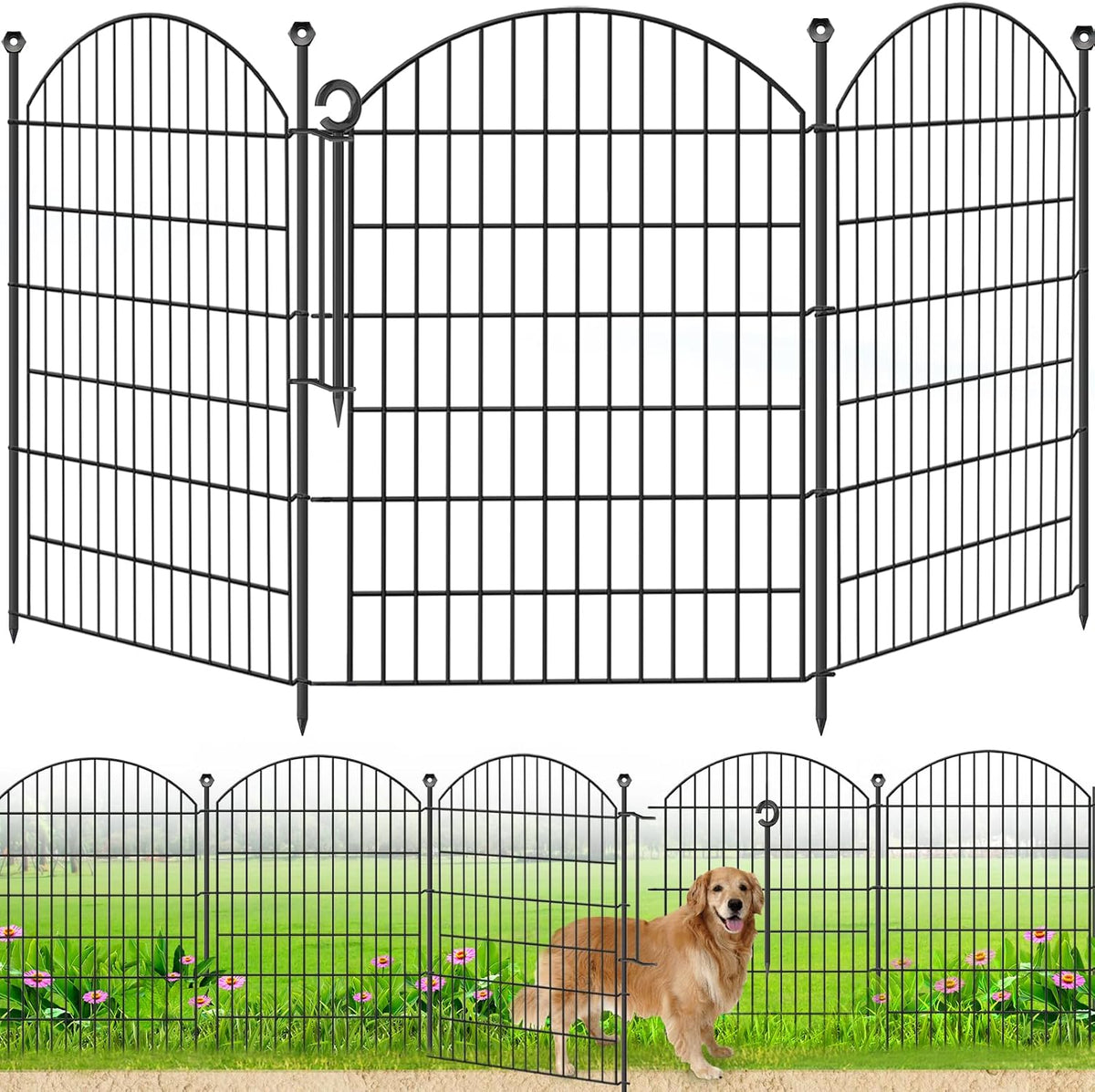 decorative garden fence, 40in (h) x 12ft(l) no, main product view